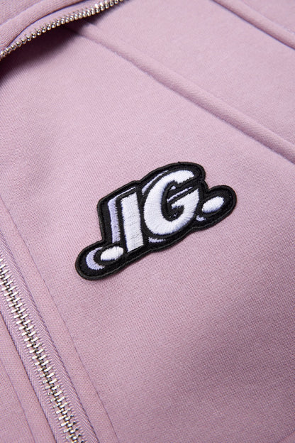 LOGO PATCH HALF ZIP SWEATSHIRT