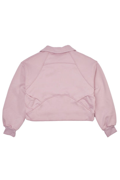 LOGO PATCH HALF ZIP SWEATSHIRT