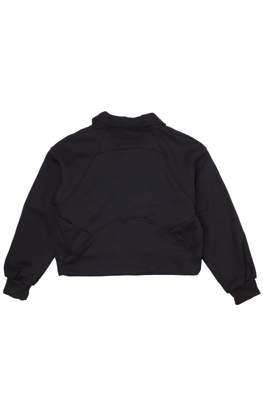 LOGO PATCH HALF ZIP SWEATSHIRT